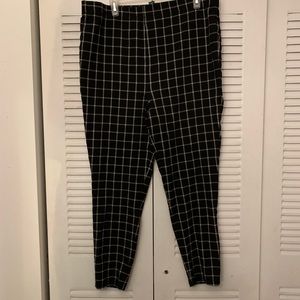 Plus size plaid pants